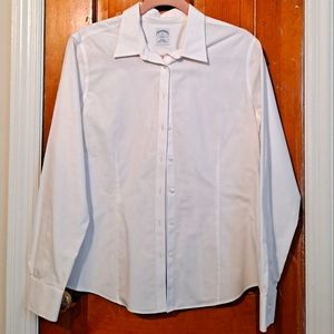 White Brooks Brothers Fitted Dress shirt